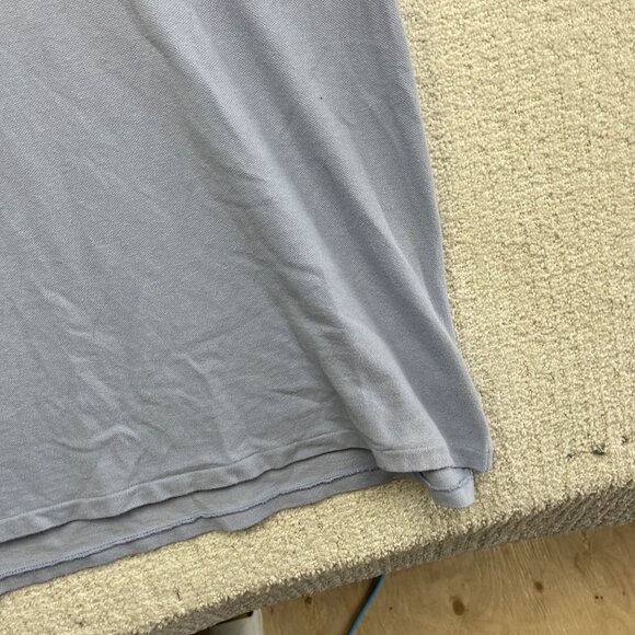 Polo Ralph Lauren Custom Slim Fit Mesh Baby Blue Cotton Polo Shirt Men XXL Read - Picture 5 of 16